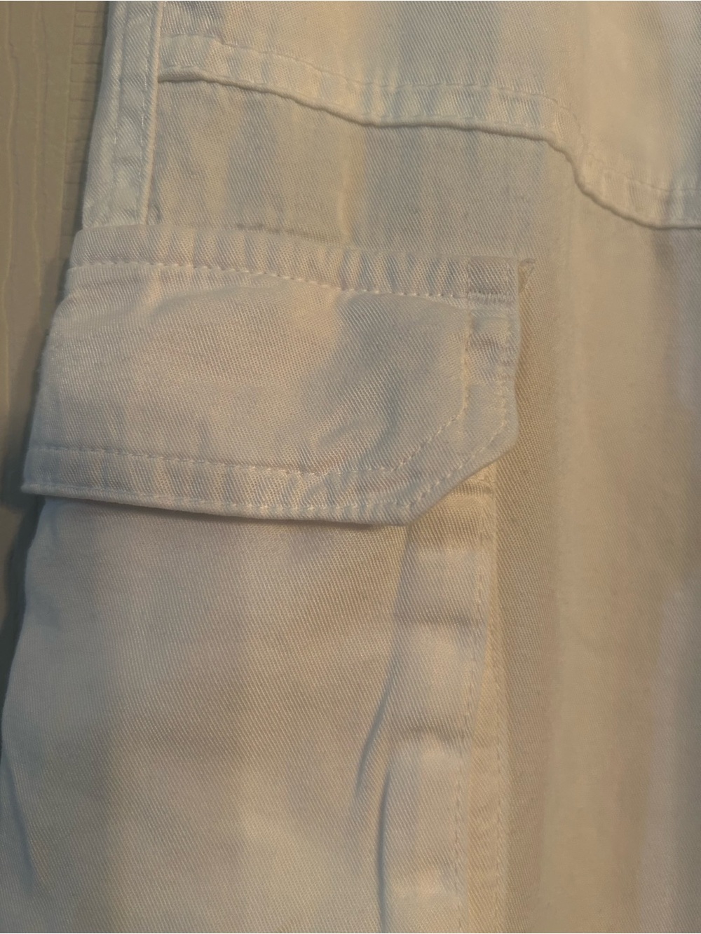 Love Tree White Wide-Leg Cargo Pants - Picture 3 of 5